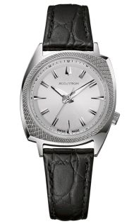 Klassiek automatisch herenhorloge van Accutron met Zwitsers uurwerk en kruispatroon bezel - Legacy 565 | 2SW6A002