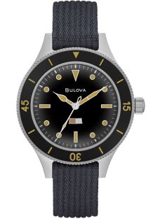 Historisch geĆÆnspireerd duikhorloge van Bulova met automatisch uurwerk en marine-indicator - Archive Series MIL-SHIPS | 98A266