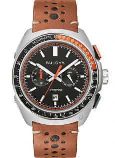 Sportief herenhorloge van Bulova met chronograaf en racedesign - Racer Chronograph Collection | 98B427
