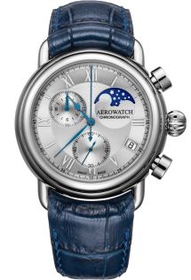 Aerowatch 1942 Moon Phase Chronograph Quartz A 78100 AA03