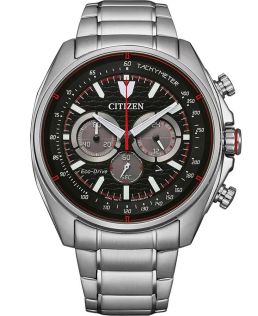 Citizen Eco-Drive chronograaf in staal | Racing design met tachymeter | CA4561-89E