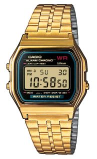 Gouden digitale vintage horloge | A159WGEA-1EF