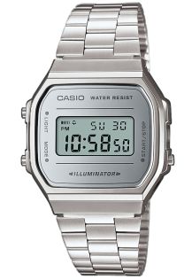 Retro Casio digitaal horloge met spiegelwijzerplaat | A168WEM-7EF