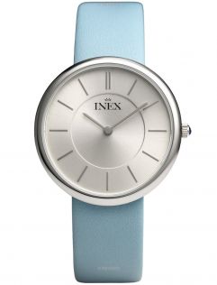 Inex Ladies Slim Silver Turquoise 34mm