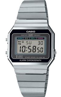 Slank vintage digitaal Casio horloge met minimalistisch design | A700WE-1AEF