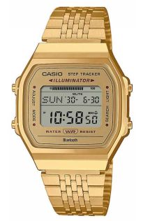 Goudkleurige smart digitale horloge met stappenteller en Bluetooth | ABL-100WEG-9AEF