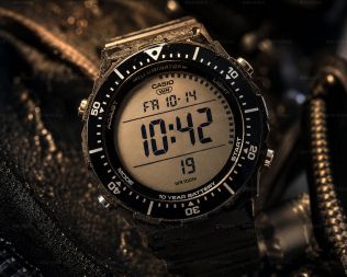 Casio XL Digital Watch World Time 47mm