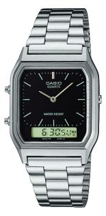 Dubbel display vintage horloge in slank ontwerp | AQ-230A-1DMQYES