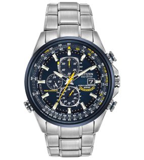 Citizen Blue Angels Eco-drive chronograaf | Radiogestuurde wereldtijdklok met eeuwigdurende kalender | AT8020-54L