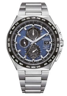 Citizen Eco-Drive titanium wereldtijdhorloge met H800 uurwerk en atoomtijdregeling | AT8238-84L