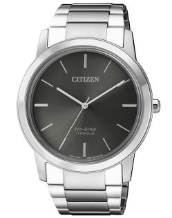 Citizen Eco-drive titanium herenhorloge | Super licht titanium horloge met grijze wijzerplaat en zeven maanden gangreserve | AW2020-82H
