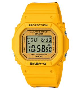 BABY-G Solar Sloth collectie digitale horloge in zomers geel | BGD-565SLC-9ER