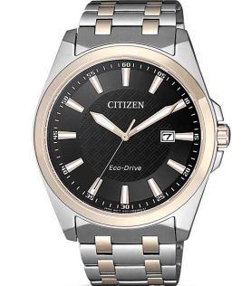 Citizen herenhorloge in roestvrij staal met saffierkristal en rosƩgouden details | BM7109-89E