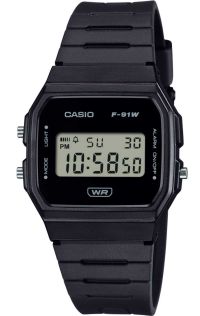 Casio retro digitale horloge met bio-based band | F-91WB-1AEF