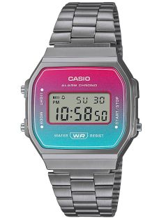 Blauw gradient digitale retro horloge met LED-achtergrondverlichting | A168WERB-2AEF