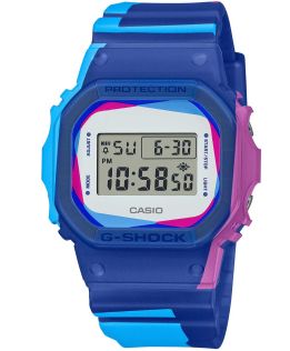 G-SHOCK Custom Art Series vierkante digitale horloge met printdesign | DWE-5600PR-2ER