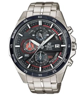 Zwarte stalen chronograafhorloge | EFR-556DB-1AVUEF