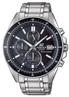 Edifice solar horloge met saffierglas en stalen kast | EFS-S510D-1AVUEF