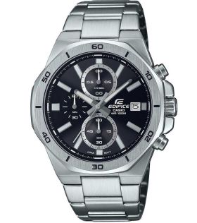 Octagonale Edifice chronograaf horloge met 100M waterbestendigheid | EFV-640D-1AVUEF