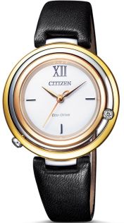 Citizen Eco-Drive dameshorloge met echte diamant en saffierkristal | EM0656-15A