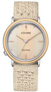 Citizen L Ambiluna dameshorloge in tweekleurig staal met E031 uurwerk en twee banden | EM1006-40A