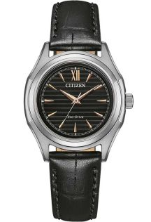 Citizen Eco-Drive dameshorloge in staal met J730 uurwerk en romeinse cijfers | FE2110-14E