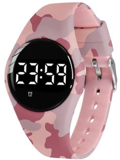 Sportieve herinneringshorloge roze camouflage | FIBEX15V2PINKCAMO