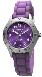 Allergie-vriendelijke zwemhorloge titanium violet | FIBEXTIA02