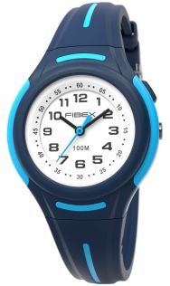 Premium zwemhorloge voor kinderen marineblauw | FIBEXAAD02
