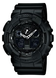 Stealth Black G-Shock speed timer horloge | GA-100-1A1ER