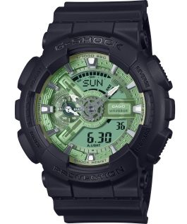G-SHOCK militaire groene digitaal-analoog horloge met 200M waterbestendigheid | GA-110CD-1A3ER