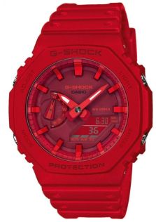 Carbon Core G-Shock horloge met rood ontwerp | GA-2100-4AER