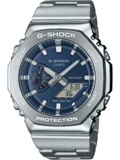 Navy Blue Metal G-SHOCK met roestvrijstalen achthoekige bezel | GM-2110D-2BER