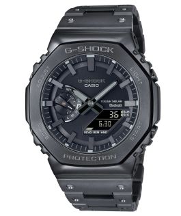 G-SHOCK volledig metalen zwart IP solar Bluetooth horloge 200M waterbestendig | GM-B2100BD-1AER