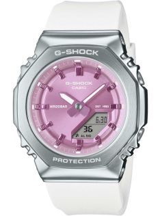 Metalen bezel G-SHOCK dameshorloge met bio-resin band en 200M waterbestendigheid | GM-S2110-7A6ER