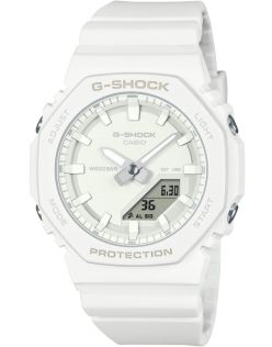 Bio-based witte G-SHOCK digitaal-analoog horloge - milieuvriendelijk ontwerp | GMA-P2100-7AER