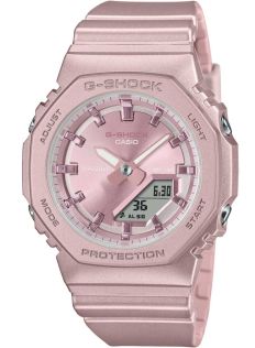 Bio-based roze G-SHOCK met parelmoer zijde afwerking voor dames | GMA-P2100ST-4AER