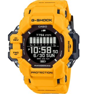 G-SHOCK Rangeman GPS solar horloge met hartslagmeter - geel Master of G | GPR-H1000-9ER