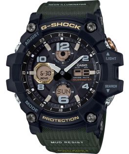G-Shock Mudmaster solar horloge met radiocontrole en 200M waterbestendigheid | GWG-100-1A3ER