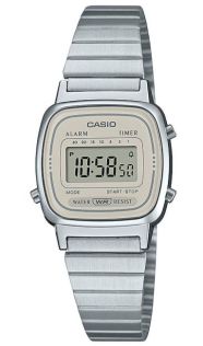 Casio vintage mini digitale dameshorloge met grijs display | LA670WEA-8AEF