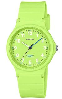 Casio bio-based groene analoge horloge met Arabische cijfers | LQ-24B-3BEF