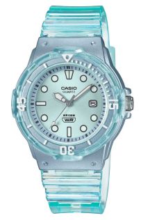 Marineblauwe dameshorloge met 100M waterbestendigheid en datumaanduiding | LRW-200HS-2EVEF