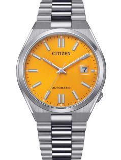Citizen Automatic Tsuyosa herenhorloge in staal | Gele wijzerplaat en saffierglas | NJ0150-81Z