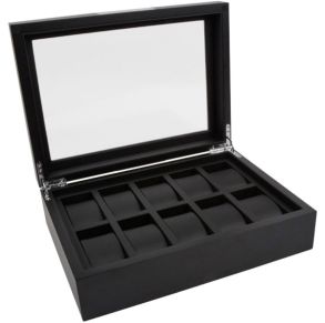 IHS 10 Pieces Wooden Watch Storage
