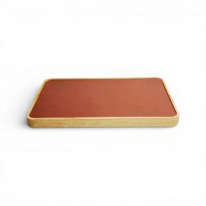 Morelund Tray in Natural Wood/Cognac Leather MO6202