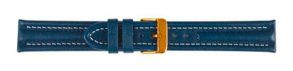 Falkenlund Deluxe Beco 24mm Watch Strap Arizona Sport Blue Gold Buckle 682724G