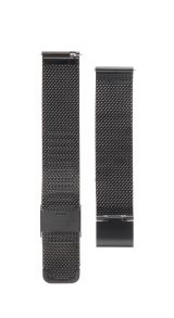 Falkenlund 20mm Easy-Attach Black Steel Mesh Bracelet