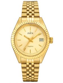 Inex Ladies Golden Classic Sapphire 32mm
