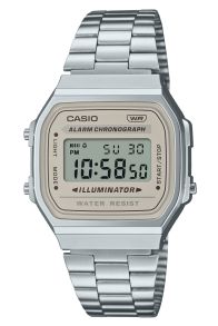 Casio vintage digitale horloge klassiek staal met 7-jaar batterijduur | A168WA-8AYES