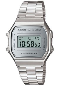 Retro Casio digitaal horloge met spiegelwijzerplaat | A168WEM-7EF